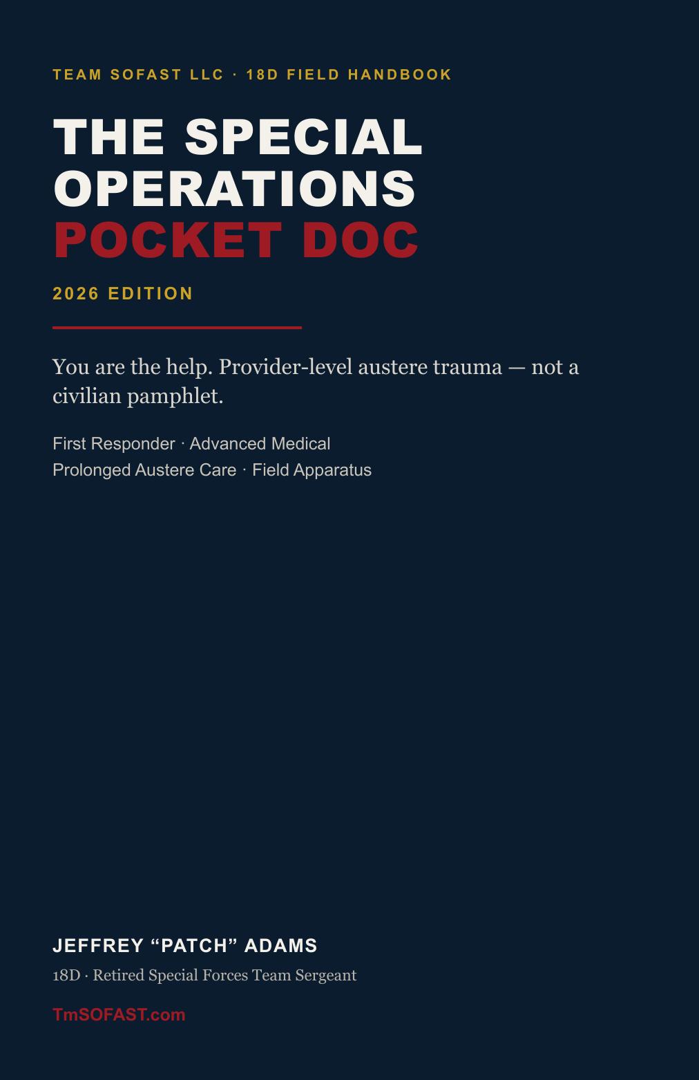 The Special Operations Pocket Doc cover